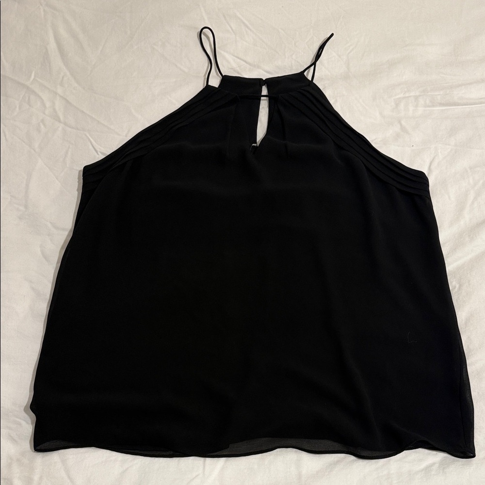 Naked Zebra Black Camisole Halter Style Top • Size L